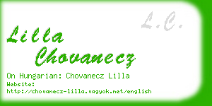 lilla chovanecz business card